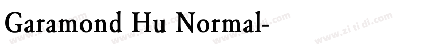 Garamond Hu Normal字体转换